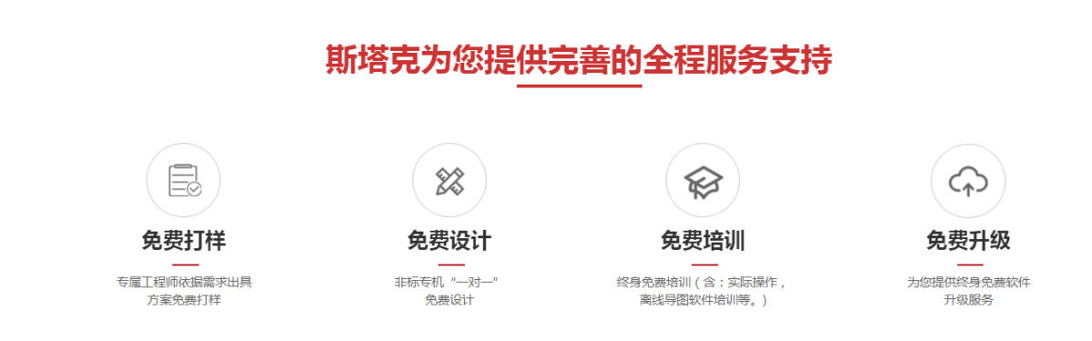 斯塔克機器人完善周到的服務(wù)