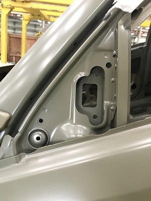 汽車(chē)A柱切割示例