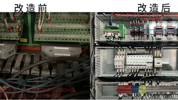 激光設備改造前后對比圖