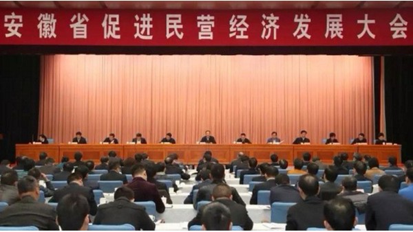 安徽省促進(jìn)民營(yíng)經(jīng)濟發(fā)展大會(huì )